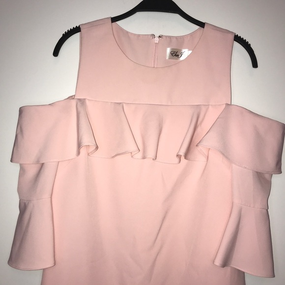 Eliza J Cold Shoulder Ruffle Cocktail Dress - Picture 8 of 16